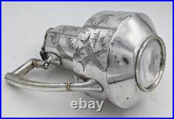 Aesthetic Movement Silver Plate Teapot Reg Mark 1879