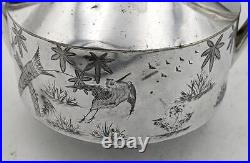 Aesthetic Movement Silver Plate Teapot Reg Mark 1879