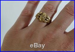Amazing Antique Gold-plated Silver Ring With Memento Mori Skull-19th Century