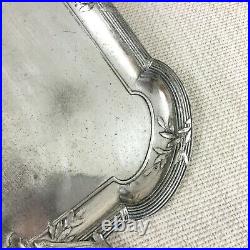 Antique Christofle Tray Silver Plate Gallia Large Twin Handle French Art Nouveau