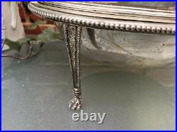 Antique English Silver Plate Rolling Dome Breakfast Chafing Dish Mappin & Webb