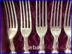 Antique Set Silver Plated Mother Of Pearl Fruit Eaters 12 Place Setting 24 Piece