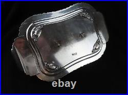 Antique Silver Plated Drinks Tray Wine Bottle Stand Coaster RARE Walker & Hall