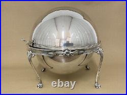 Antique Silver Plated Roll Over Bacon/Breakfast Dish C1910