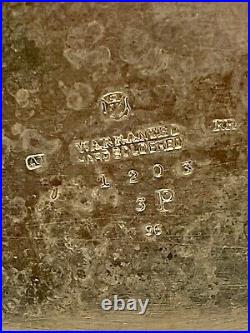 Antique Vintage Silver Plate Spirit Kettle Pot Engraved Arte Vel Marte