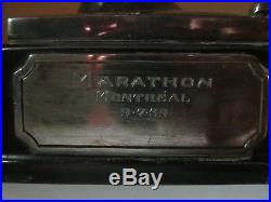 Antique Vintage WEIDLICH BROTHERS Silver Plate 1939 Montreal Marathon Trophy