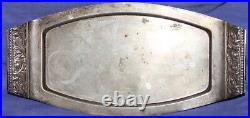 Antique floral silver plated serving tray