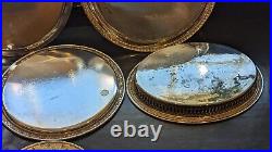 Antique vintage JobLot silver plated tray various makers