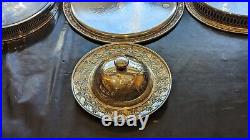 Antique vintage JobLot silver plated tray various makers