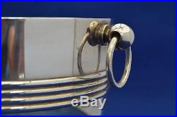 Art Deco Style Christofle Champagne Bucket Wine Cooler Silver Plate Vintage