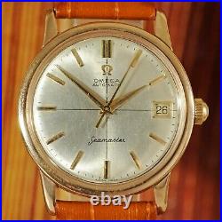 Authentic 1963' Omega Seamaster Calendar 14760 Gold Plated Automatic Gents Watch