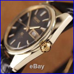 Authentic Grand Seiko Day Date Ref. 6146-8000 Gold Plated Automatic Mens Watch