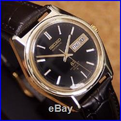 Authentic Grand Seiko Day Date Ref. 6146-8000 Gold Plated Automatic Mens Watch