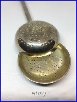 BAUHAUS 1920s Tea Infuser Spoon Silver Plated Metal Vintage Art Deco Old German