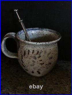 BAUHAUS 1920s Tea Infuser Spoon Silver Plated Metal Vintage Art Deco Old German