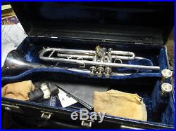 BENGE Vintage Trumpet 3x ML bore resno tempered bell circa 1975 Silver Plate
