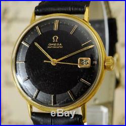 Beautiful Original Omega 1964' Automatic Date Gold Plated Vintage Gents Watch