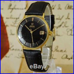 Beautiful Original Omega 1964' Automatic Date Gold Plated Vintage Gents Watch