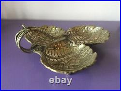 Beautiful Silver Plate Bon Bon. Sweets. Display. Flower. Leaf Quality. Heavy