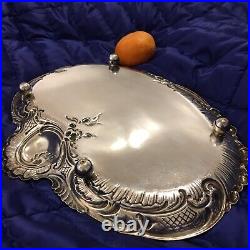 Beautiful antique silver plated tray