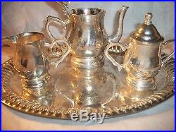 Best offer VINTAGE GODINGER SILVER ART CO Silver Plated Child's Tea Set RARE