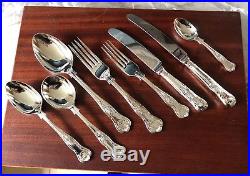 Brand New vintage silver plated cutlery set kings design Sheffield England