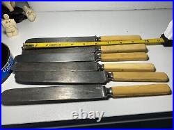 Butter Knives Rare Antique Silver Plated Steel