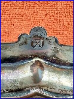 C1830 Antique Silver plate Tray on Feet Semper Eadem? H. Wilkinson 14in aao