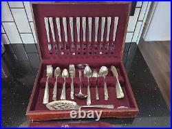 CAPRICE Vintage 91 Piece Art Deco Nobility Plate Silverplate Flatware Silverware