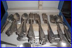 CASEY HOTEL Mixed Collection Vintage International Silver 45 pcs. Triple Plate