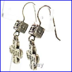 CHANEL CC Logos 31 Rue Cambon Silver Plated Piercing Vintage Authentic #HH729 I