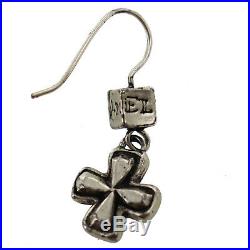 CHANEL CC Logos 31 Rue Cambon Silver Plated Piercing Vintage Authentic #HH729 I