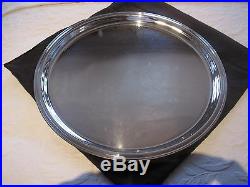 Christofle Vintage Silver Large Round Tray Very Rare & Unique