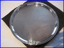 Christofle Vintage Silver Large Round Tray Very Rare & Unique