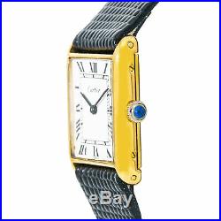 Cartier Vintage Unisex Hand Winding Watch 18K Yellow Gold Plated 24MM