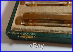 Christofle Gold plated and Crystal KNIFE RESTS 12 pc. Set-Vintage Art Deco