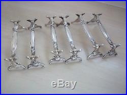 Christofle Marly Vintage French Set 6pcs Silver Plate Knive Rest from Japan