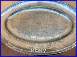 Christofle Vintage Large 21 Oval Silverplate Serving Tray
