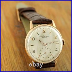 Classic Authentic Vintage Girard Perregaux Gold Plated Manual Wind Gents Watch