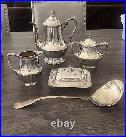 Collection Of Vintage Silver Plate Items