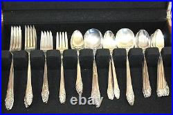 Community EVENING STAR Vintage Silver Plate Flatware Set for 12 1 fork missing