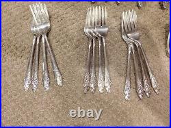 Community Plate Silverplate 76 Pc Set Flatware Service For 12 Evening Star Pat