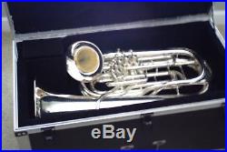 Conn Double Bell Bb Euphonium in Silver Plate vintage antique 173990