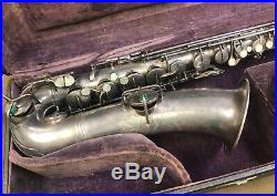 Conn New Wonder Series I Vintage 1920's Alto Silver-Plate C Melody Saxophone
