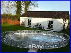 Country House Large 21.5 Vintage Viners Silver Plated Drinks / Tea Serving Tray
