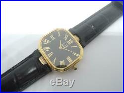 DUNHILL 5 25229 FQ MEN 925 Silver Gold Plated Case Rome ETA Quartz Vintage Watch