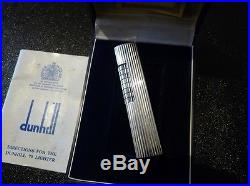 DUNHILL 70 Vintage Lighter Silver Plate/ Very Good working condition