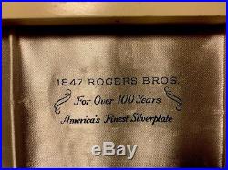 Daffodil 1847 Rogers Bros. Silver Flatware Silverware Vintage 53 Pcs 8 Place Set