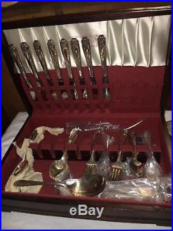 Daffodil 1847 Rogers Bros. Silverware 50 Piece Set in the Case 1950's Vintage