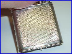 Dunhill Vintage Liftarm Lighter Silver Plated Pat. 390107 England Rare